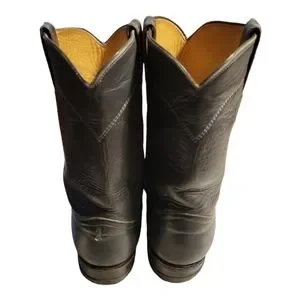Vintage Justin Roper Boots 3025 Genuine Grey Leather Size 7.5 Mens. Justin Gray Leather Roper Boot Men 7.5 D Style 3025 Nice | eBay main image 4